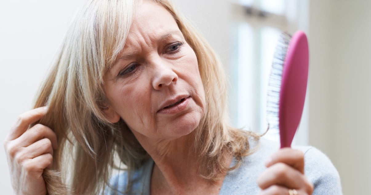 woman with hair loss