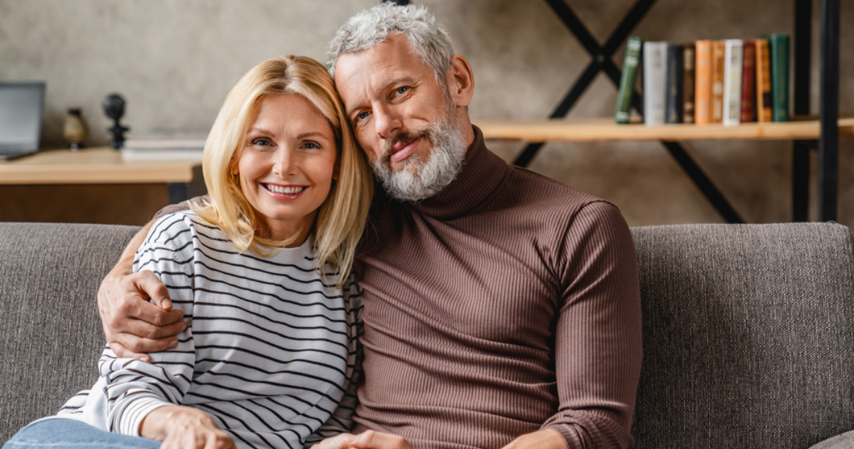 beautiful middle age couple wearing hairpieces (1)